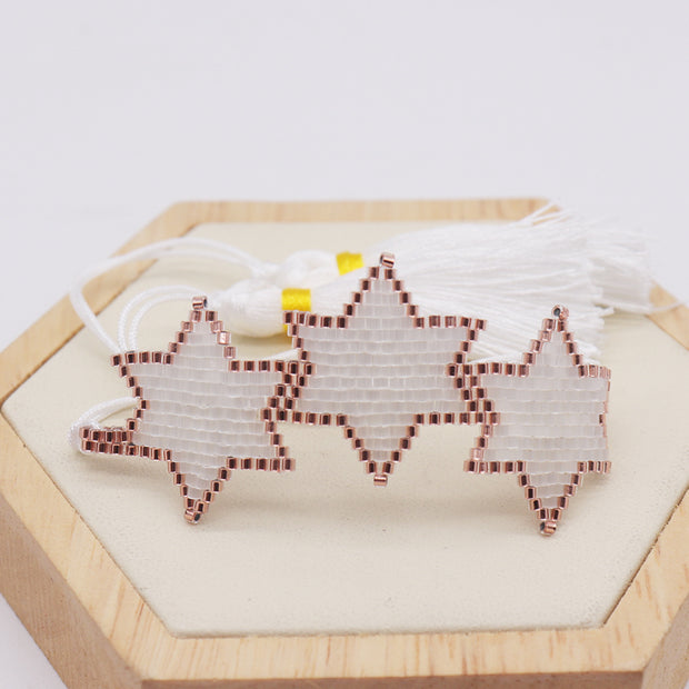 Bohemian Hand-woven Hexagonal Tassel Bracelet