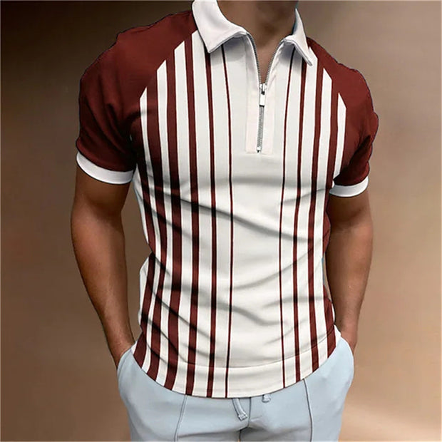 Men's 3D Printed Polo Shirt
