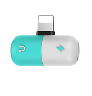 Headphone Adapter 8X Three-in-One Converter Line Charging Listening Songs Eating Chicken Splitter Capsules