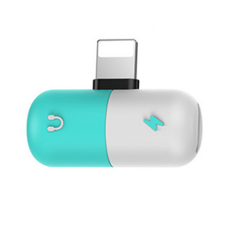 Headphone Adapter 8X Three-in-One Converter Line Charging Listening Songs Eating Chicken Splitter Capsules