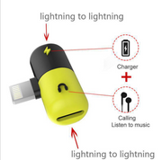 Headphone Adapter 8X Three-in-One Converter Line Charging Listening Songs Eating Chicken Splitter Capsules
