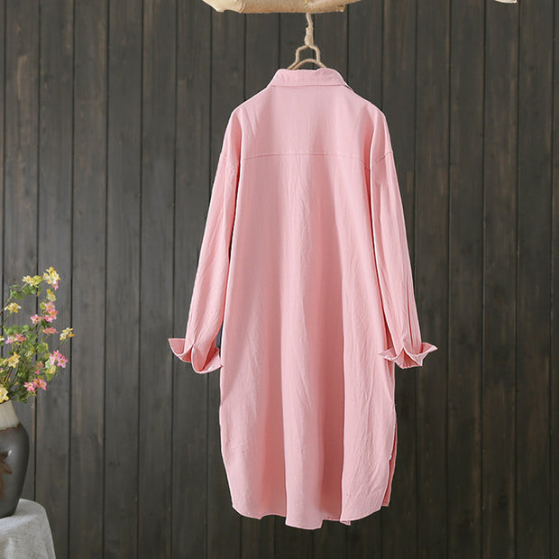 Women's Loose Temperament All-matching Solid Color Shirt