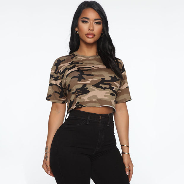 Women's Fashion Sports And Leisure Short Top