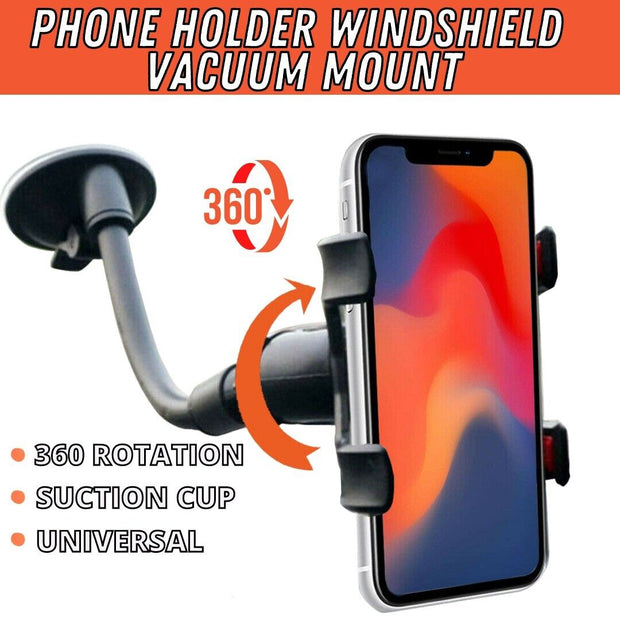 Car Windshield Vacuum Mount Cell Phone Holder Stand For Universal IPhone Samsung