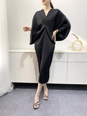 Pleated Skirt Younger Fashion Loose Large Size Mid-length Pleated