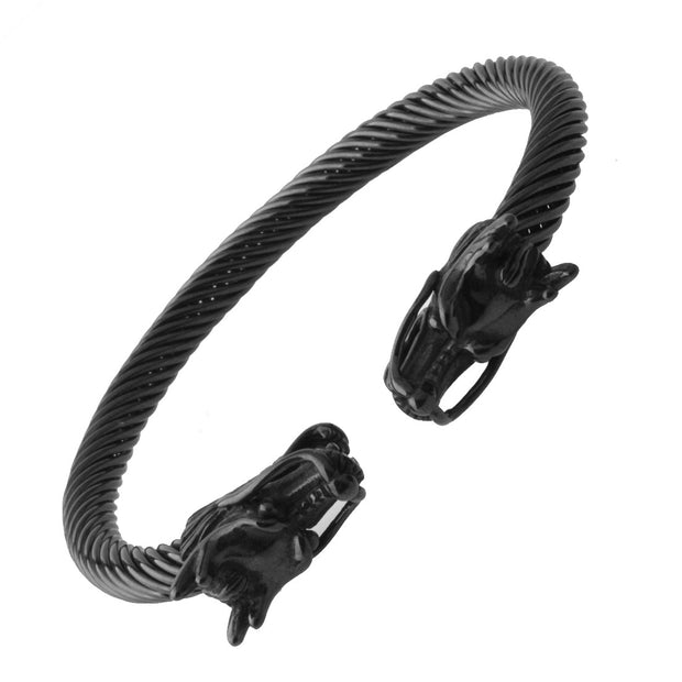 Stainless Steel Wire Rope Faucet Open-ended Bracelet