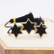 Bohemian Hand-woven Hexagonal Tassel Bracelet