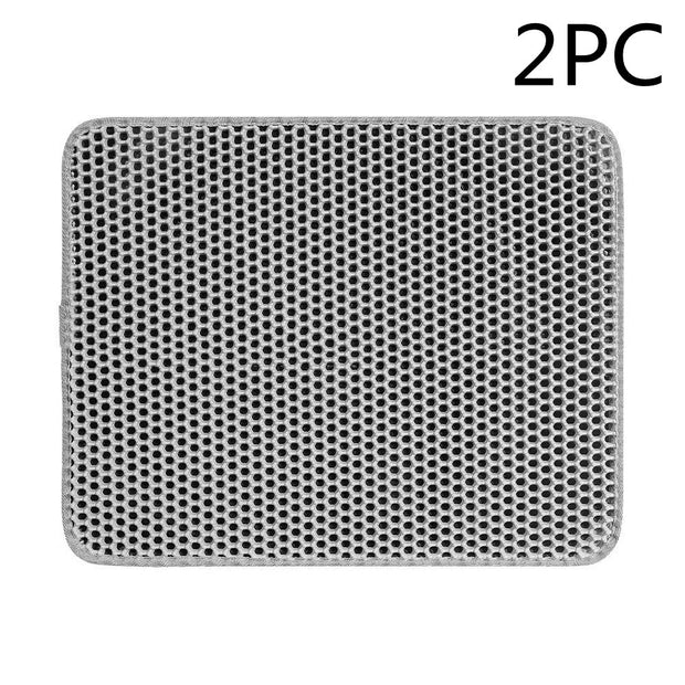 Cat Litter Mat Pet Solid Color Waterproof Cat Litter Mat Easy Clean Scatter Control Pets Supplies