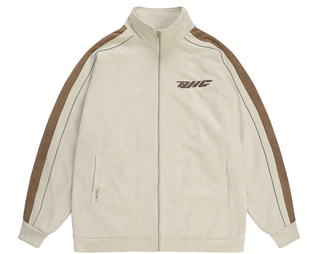 Men's Suede Vintage Baseball Jacket