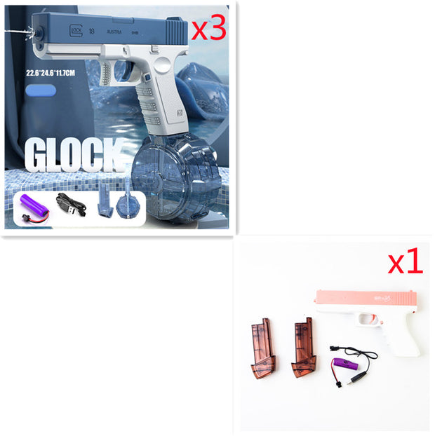 2023 Glock Electric Water Toy Gun Spray Blaster Pistol Airsoft Summer Toys Swimming Poor Game Weapon Pistola For Kids