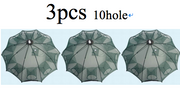 Strengthened 4-20 Holes Automatic Fishing Net Shrimp Cage Nylon Foldable Fish Trap Cast Net Cast Fold Crab Trap Fishing Network