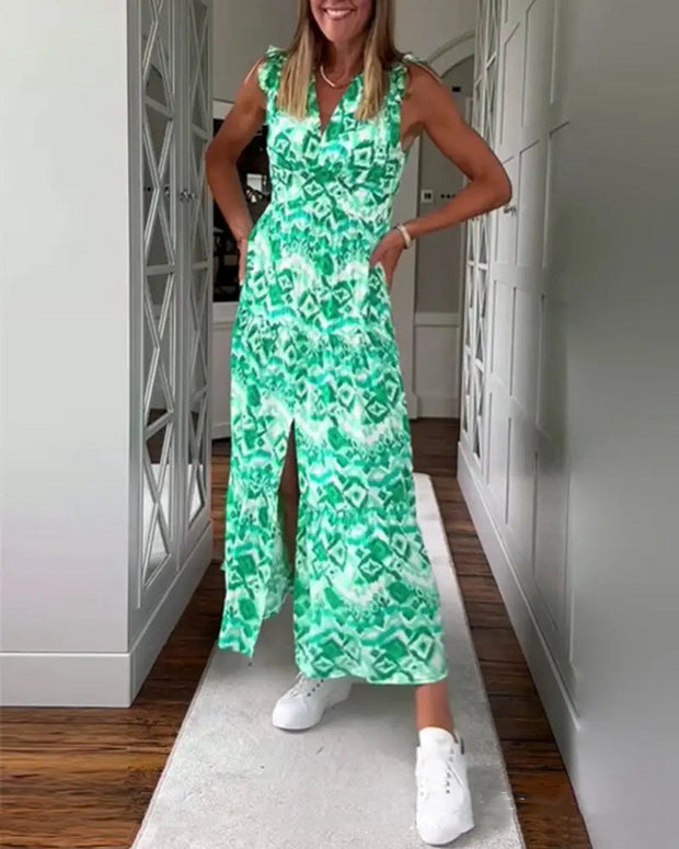 Fashionable All Match Printed Dress