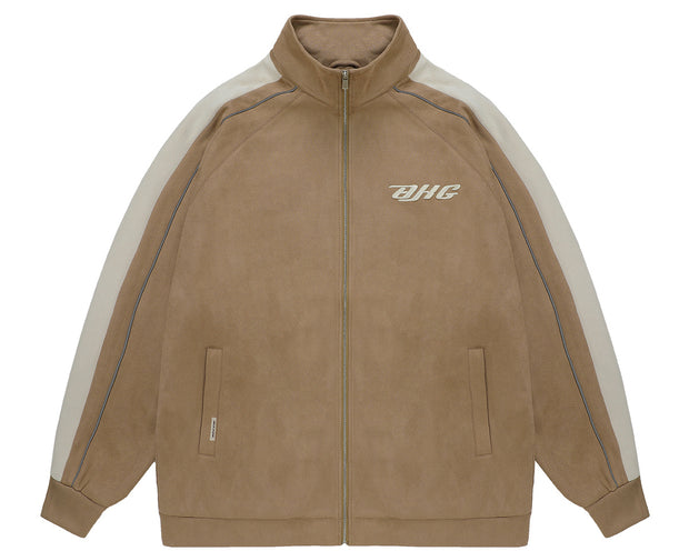 Men's Suede Vintage Baseball Jacket