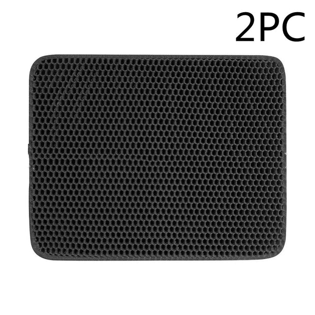 Cat Litter Mat Pet Solid Color Waterproof Cat Litter Mat Easy Clean Scatter Control Pets Supplies