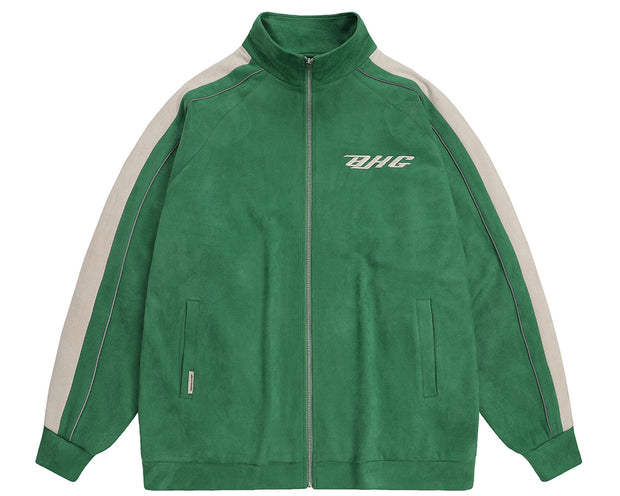 Men's Suede Vintage Baseball Jacket