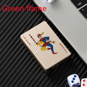 Creative Personality Cool Playing Cards Inflatable Electronic Windproof Lighter