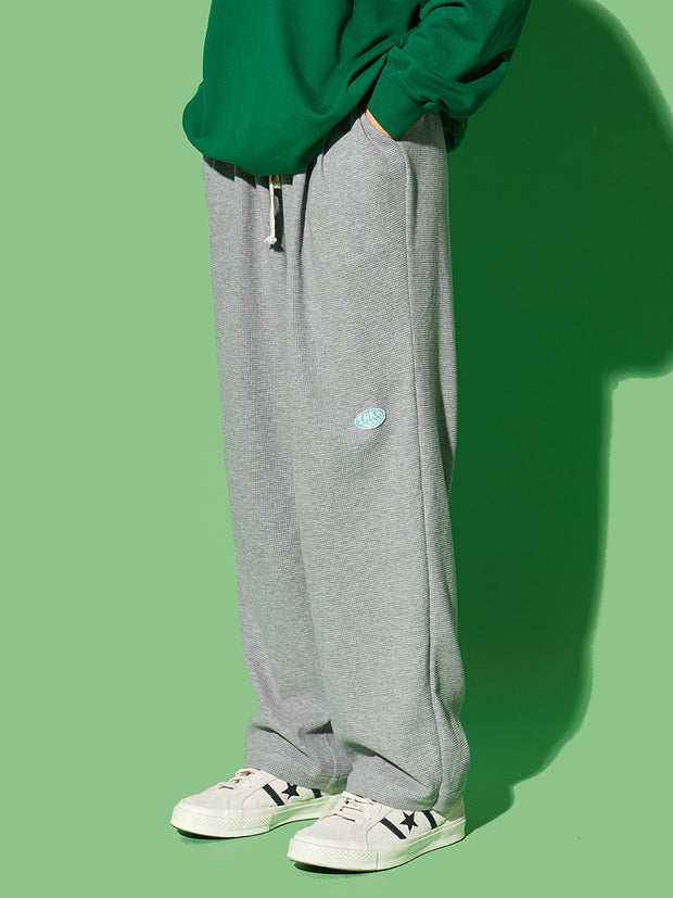 Men's And Women's Loose Waffle Trousers Casual Pants
