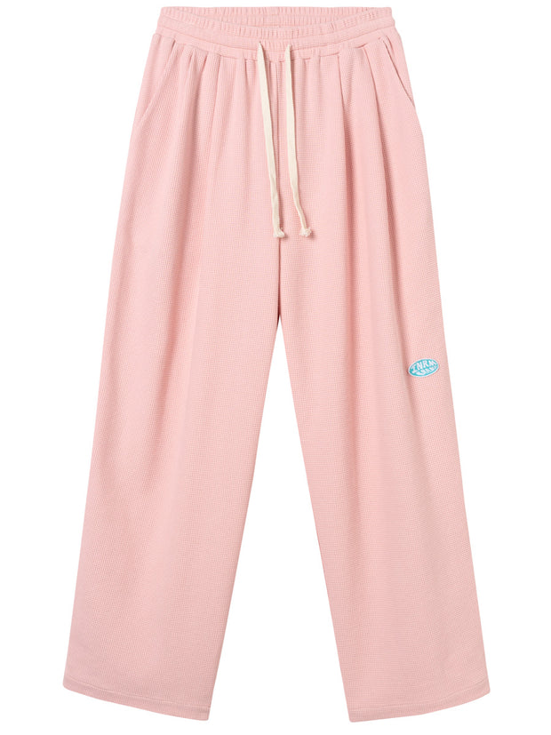 Men's And Women's Loose Waffle Trousers Casual Pants