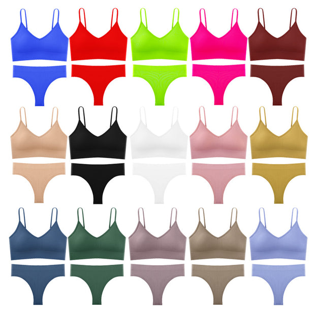 Large U Back Vest Set With Chest Pad Suspender Underwear