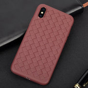Luxury grid weaving case