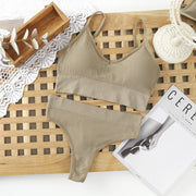 Large U Back Vest Set With Chest Pad Suspender Underwear