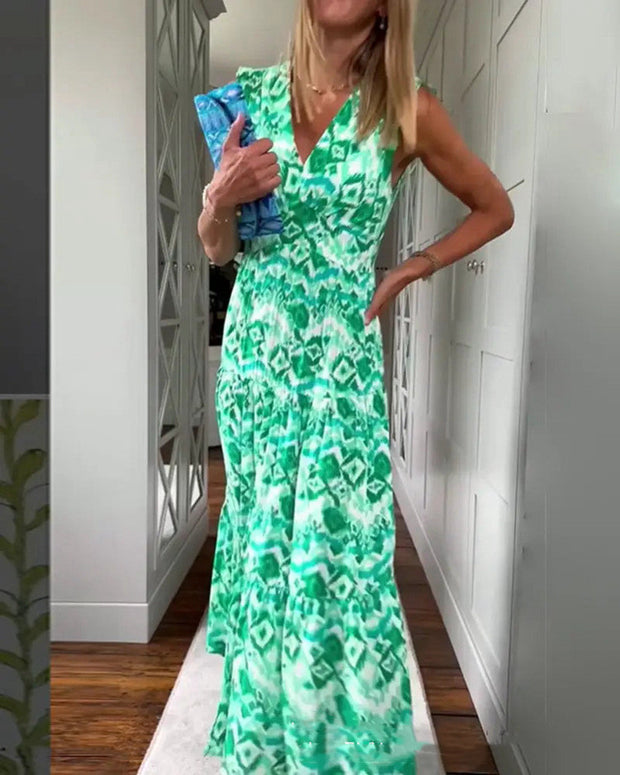 Fashionable All Match Printed Dress