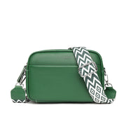 Fashion Simple Shoulder Messenger Bag Top Layer Cowhide Small Square Bag