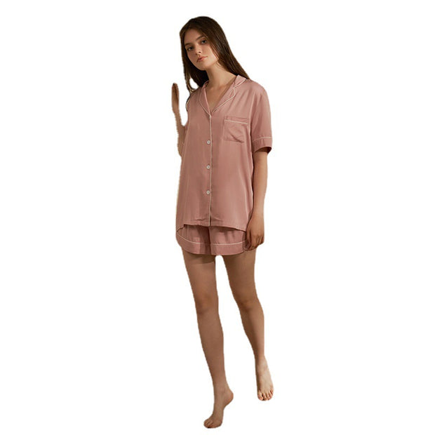 Cotton Short Sleeve Top Short Pants Basic Style Can Be Outerwear Homewear