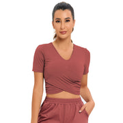 Women's Fashion Sports V-neck T-shirt