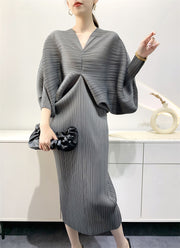 Pleated Skirt Younger Fashion Loose Large Size Mid-length Pleated