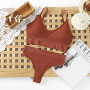 Large U Back Vest Set With Chest Pad Suspender Underwear