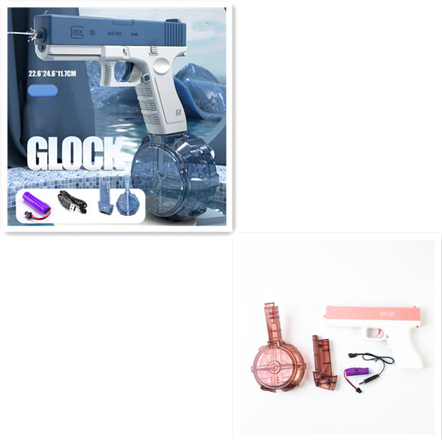 2023 Glock Electric Water Toy Gun Spray Blaster Pistol Airsoft Summer Toys Swimming Poor Game Weapon Pistola For Kids