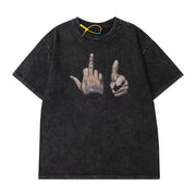 Heavy Men's And Women's Same Style Short Sleeve