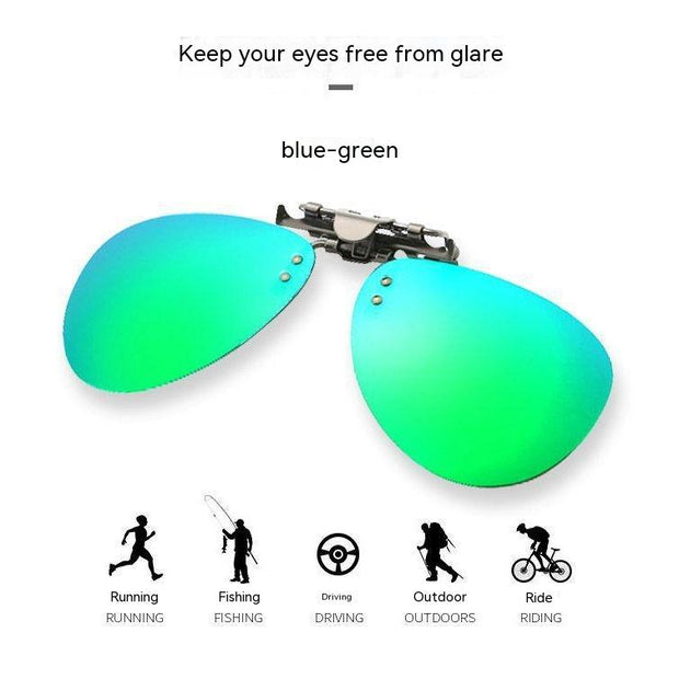 Men's Fashion Clip-on Type UV Protection Sunglasses