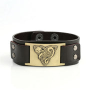 Triangle Fox Metal Bracelet Couple Leather Bracelet