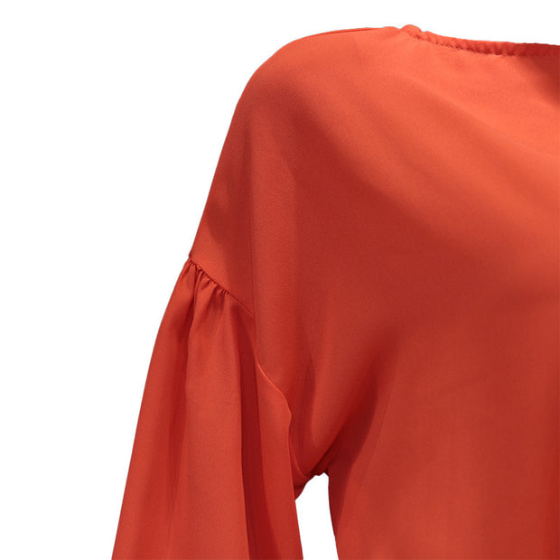 Women's Fashionable Temperament Drop-shoulder Sleeve Short Loose Top