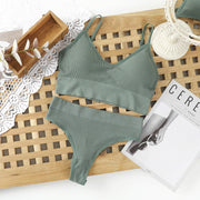 Large U Back Vest Set With Chest Pad Suspender Underwear