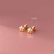 S925 Sterling Silver Flower Thread Earrings