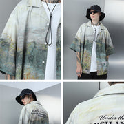 Paris Old Royal Palace Impression Oil Painting Monet Print Short Sleeves