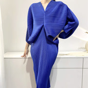 Pleated Skirt Younger Fashion Loose Large Size Mid-length Pleated