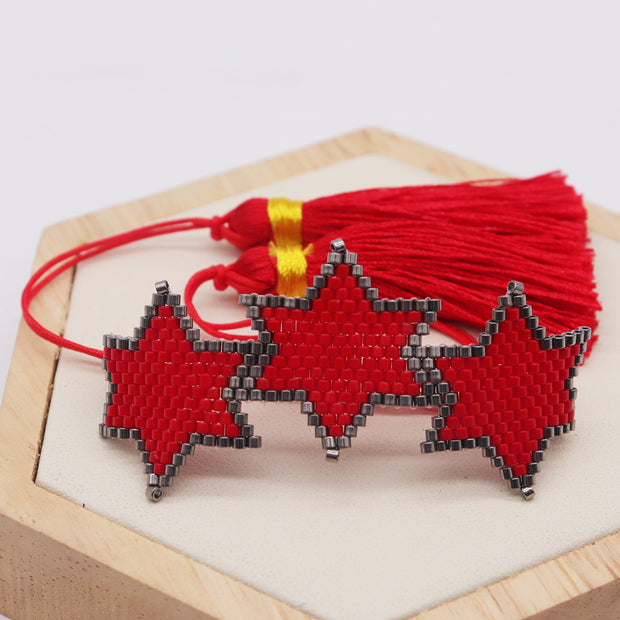 Bohemian Hand-woven Hexagonal Tassel Bracelet