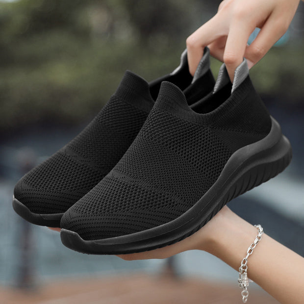 Men's Running Shoes Couple Breathable Lightweight Shoes Outdoor Walking Sneakers