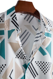 Large Size Men's Casual Fashion 3D Digital Printing Short Sleeve Shirt
