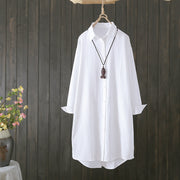 Women's Loose Temperament All-matching Solid Color Shirt