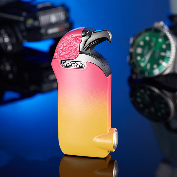 Small Flashlight Metal Windproof Lighter
