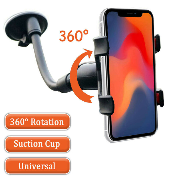 Car Windshield Vacuum Mount Cell Phone Holder Stand For Universal IPhone Samsung