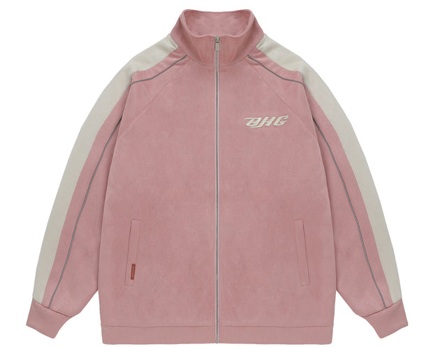 Men's Suede Vintage Baseball Jacket
