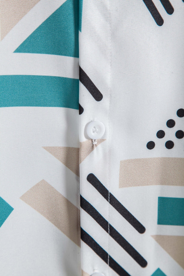 Large Size Men's Casual Fashion 3D Digital Printing Short Sleeve Shirt